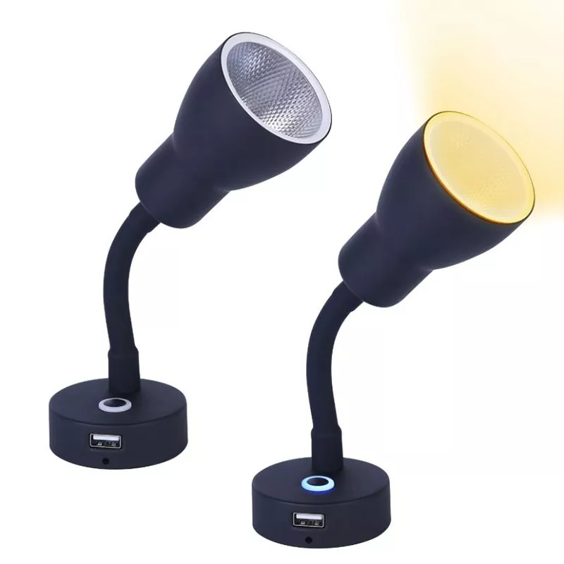 Luzes de fixação USB LED para motorhome para carro RV